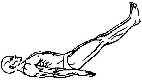 Norint atjauninti prostatos audinius, reikia pakelti kojas už galvos. 